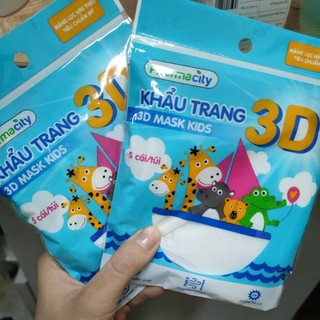 Khẩu trang y tế màu trắng Pharmacity (Gói 10 cái) - trẻ em 5 cái