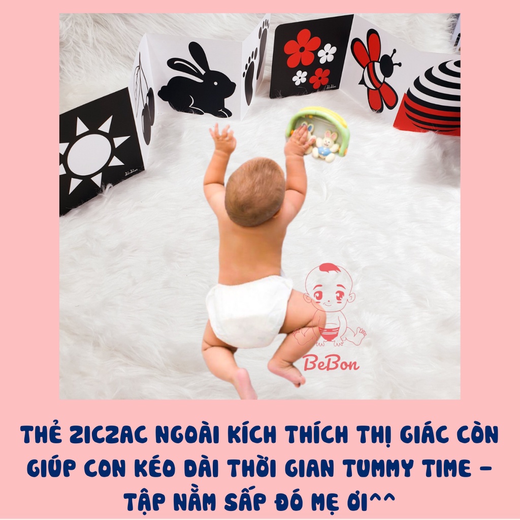 Bộ thẻ gấp kích thích thị giác giúp phát triển thị giác cho bé từ 0-6m - ảnh sản phẩm 2