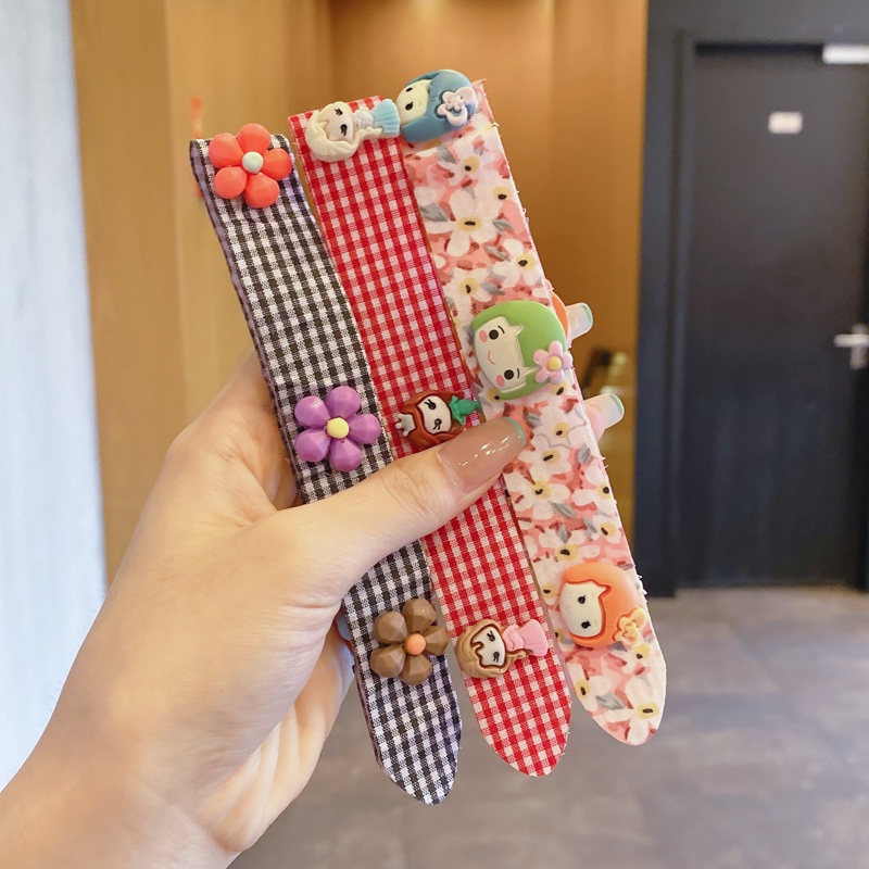 Băng Đô Dán Tóc Mái Đính Nơ Phong Cách Hàn Quốc Xinh Xắn Cho Nữ