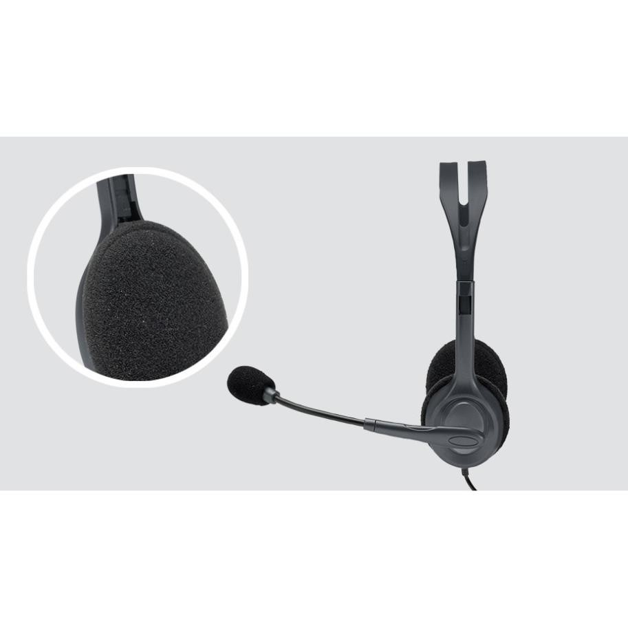 Tai nghe Logitech H111 STEREO HEADSET - 1 Giắc cắm - Bảo hành 12 tháng