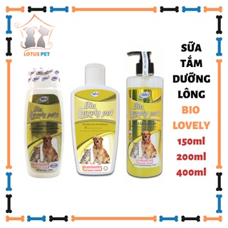 Sữa tắm Chó Mèo Bio Lovely Pets - Mượt lông, khử mùi hôi - 150ml