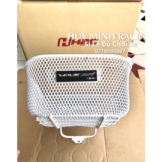 Rổ future led / wave 125 / waveled dạng nhúng nhựa mà màu trắng