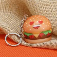 Móc khóa squishy hình bánh hamburger