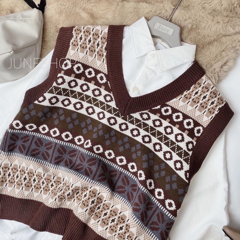 áo gile thổ cẩm cho nữ | BigBuy360 - bigbuy360.vn