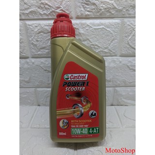 Nhớt Castrol Power 1 Xe Ga 10W-40 0.8L - Chính Hãng