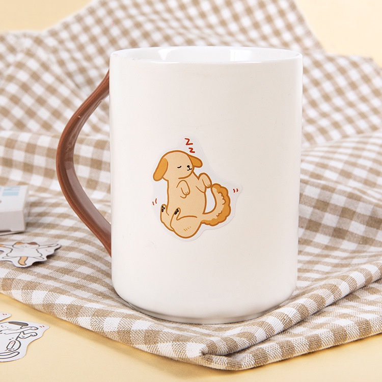 Sticker chủ đề Cún Và Mèo - Hộp 45 miếng dán trang trí sổ tay Bullet Journal - M218