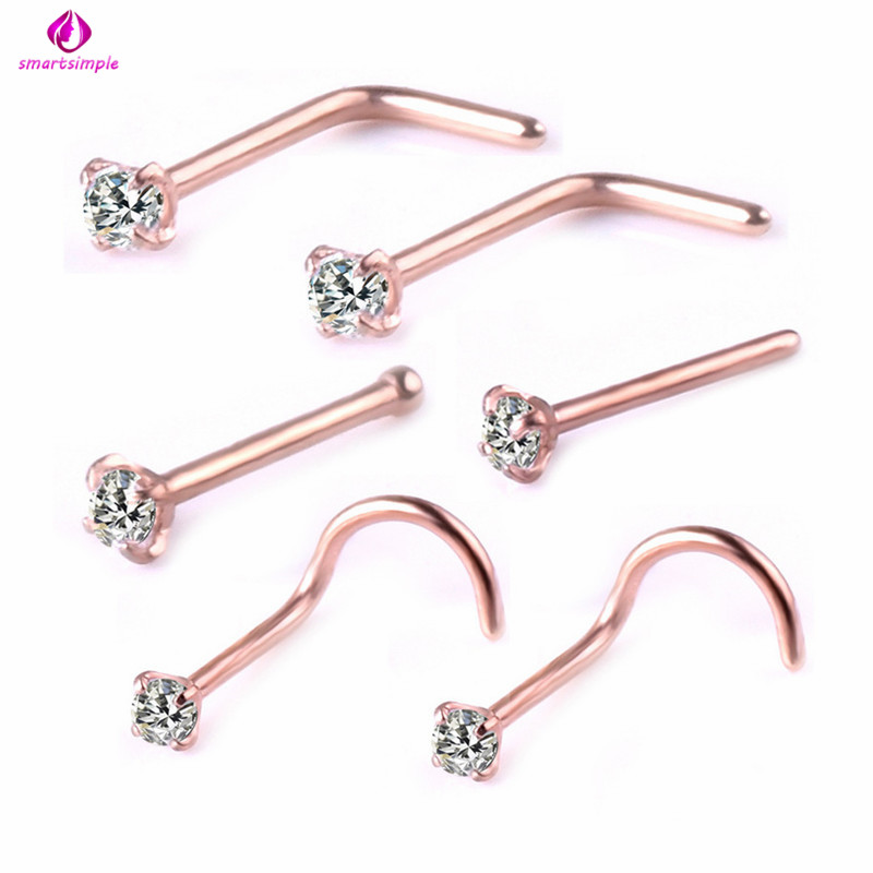 Bộ 6 khuyên mũi phong cách cá tính thời trang