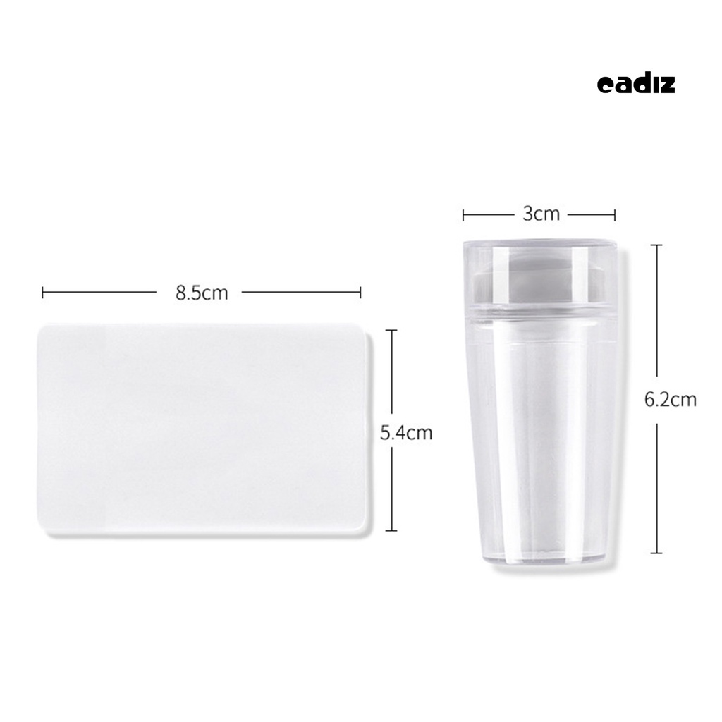 [Hàng mới về] Dụng cụ in hình móng tay thiết kế một/hai đầu bằng silicone không biến dạng