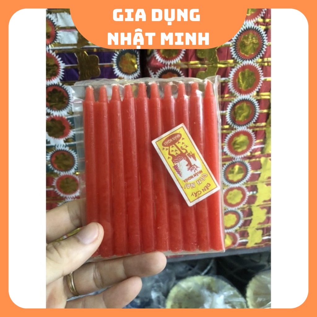 Túi Nến Cây Nhỏ 10 Cây màu đỏ