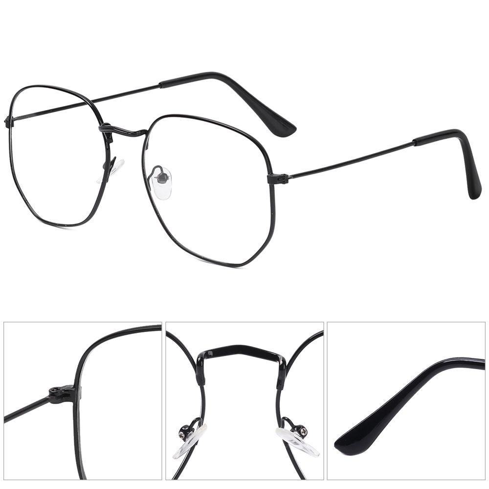 LAKAMIER mắt kính gọng kim loại Kính quang học Kính mắt, kính chăm sóc sức khỏe thị lực, số lớn di động