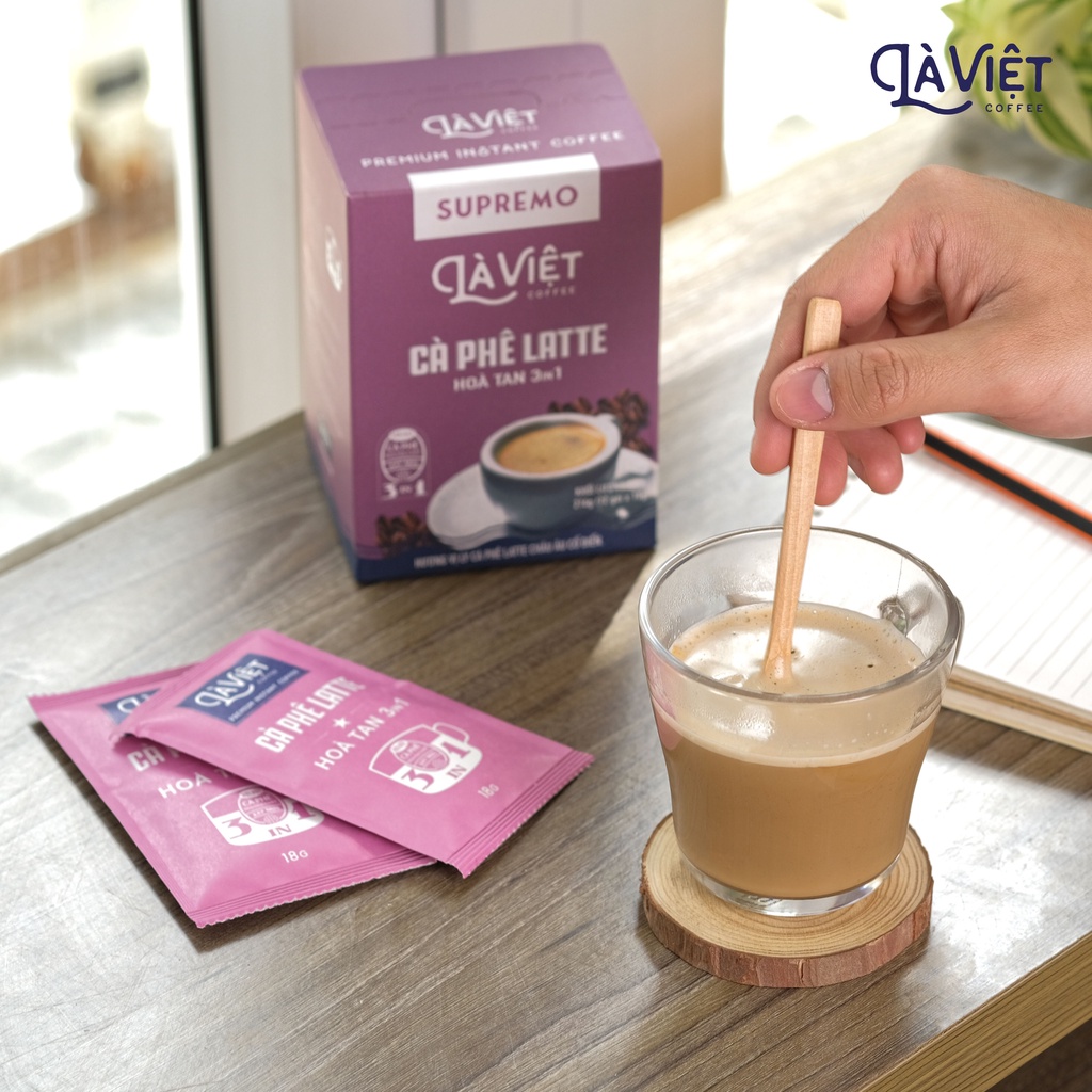 [Cà Phê Hòa Tan] Supremo Cà Phê Latte 3in1 Là Việt Hộp 12 gói | BigBuy360 - bigbuy360.vn