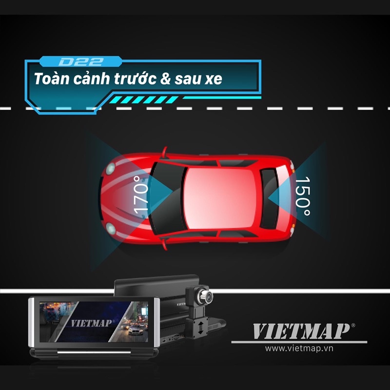 Camera Hành Trình VIETMAP D22 - Android- Định Vị Xe- Dẫn Đường S1- Phát Wifi- Truyền Video Online- Adas- Ghi Hình Kép | BigBuy360 - bigbuy360.vn