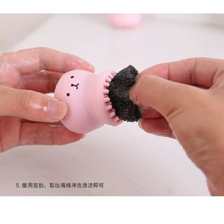 Cọ Rữa Mặt Bạch Tuộc Và Massage