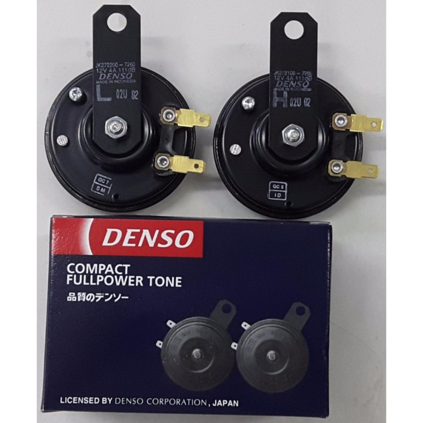 Cặp Kèn Dĩa 12V DENSO JAPAN Chính hãng (Dùng cho ô tô và xe máy) - Made in Indonesia