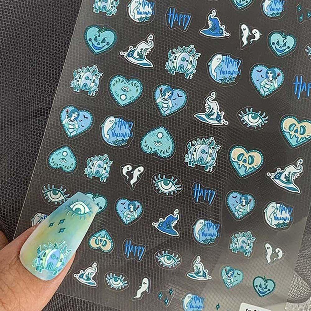 USNOW Miếng Dán Trang Trí Móng Tay Họa Tiết Hoạt Hình Vui Nhộn