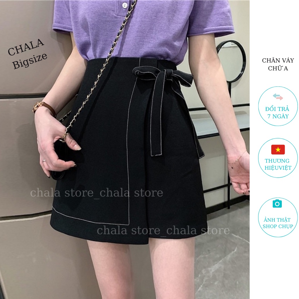 Chân váy chữ A  Chala ngắn công sở lưng cao thời trang nữ mặc đi làm đi học