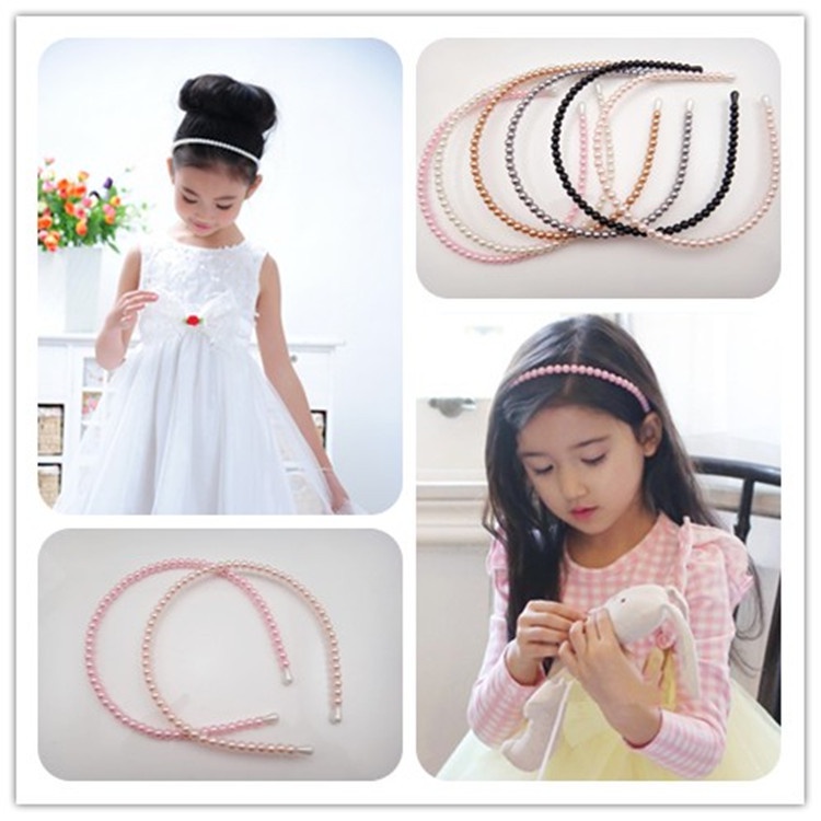 Cài tóc đính ngọc trai thiết kế đáng yêu cho bé gái