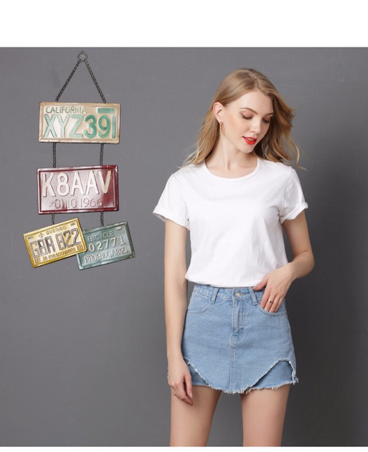 Quần giả váy big size jean xanh nhạt short lượn tua rua size 60-70kg