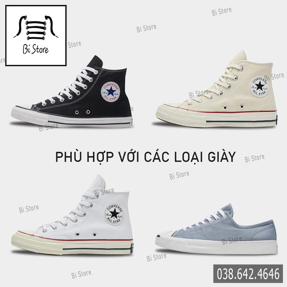 Dây giày Converse 1970s, Xvessel, MLB dẫm gót cổ cao + cổ ngắn (kèm clip, ảnh chụp thật)