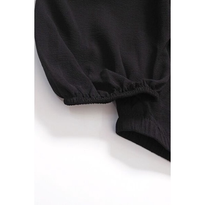 Áo voan cát cổ tròn tay dài bo thun, dây kéo sau HlPPlE R0SE