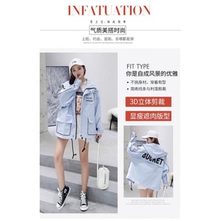 ÁO KHOÁC GIÓ NỮ FORM RỘNG CÁ TÍNH