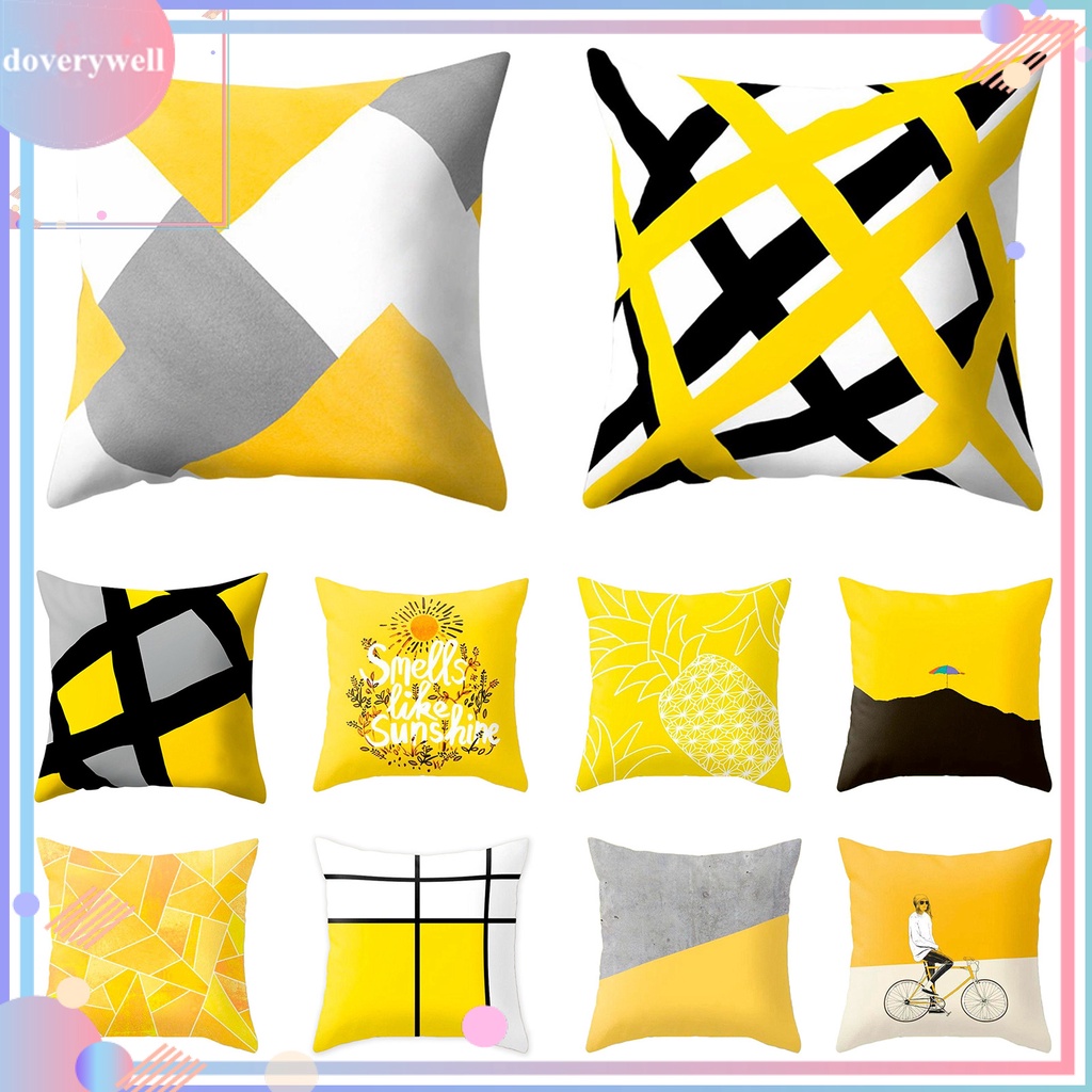 Vỏ gối trang trí in chữ cái gọn nhẹ có thể tháo rời