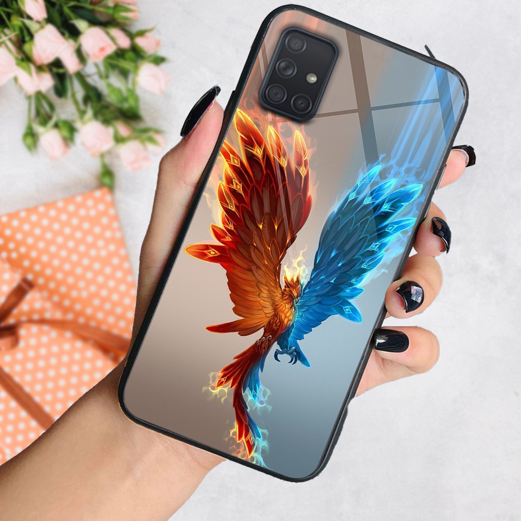Ốp lưng kính CƯỜNG LỰC điện thoại SAMSUNG A51 - A71 in hình rồng sói Doremist | BigBuy360 - bigbuy360.vn