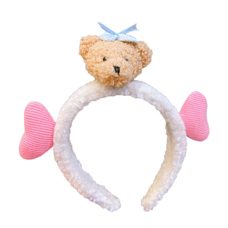 Băng đô mặt hình gấu nhồi bông thời trang Hàn Quốc cho nữ