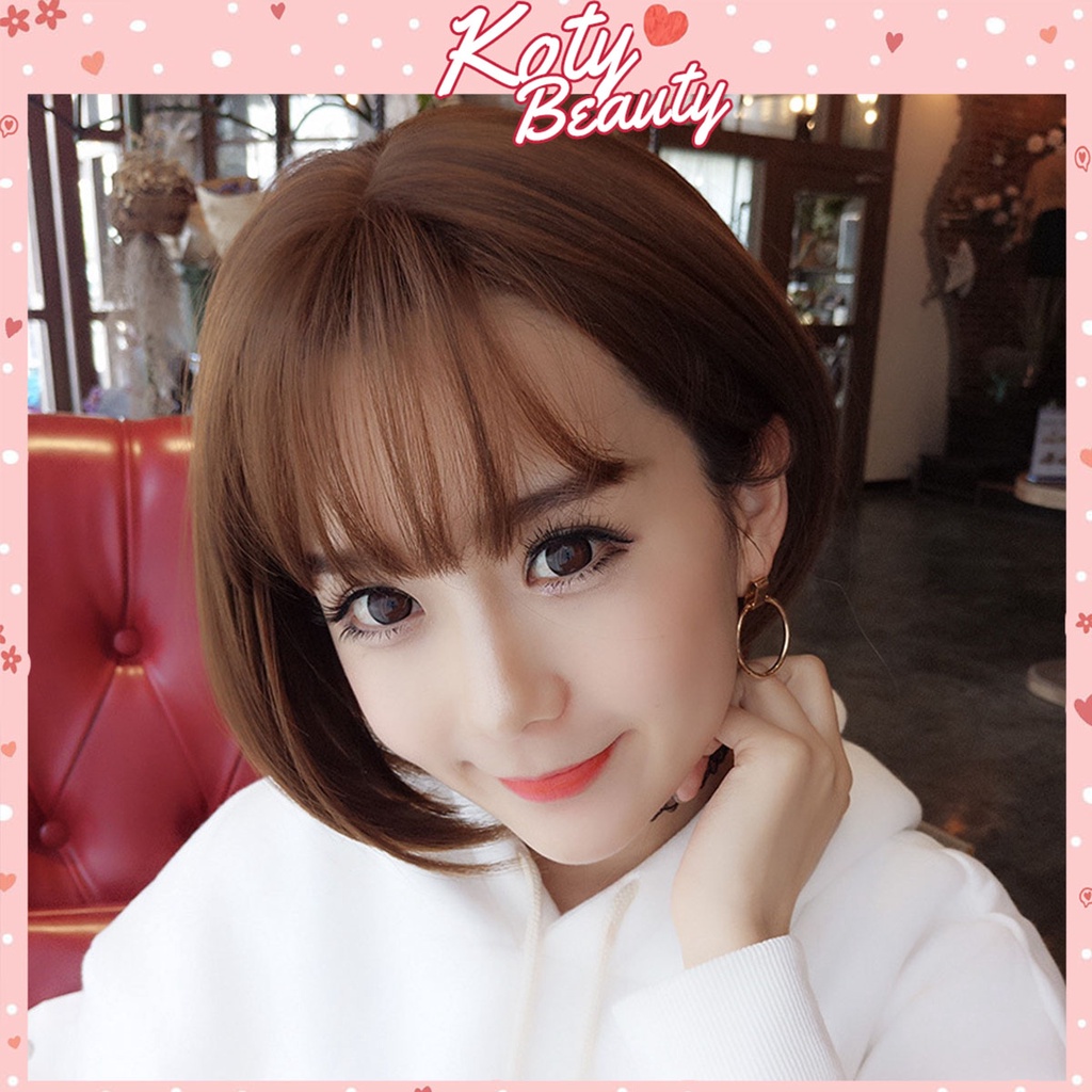 Tóc giả nguyên đầu ❤️KOTY BEAUTY❤️ tóc nguyên đầu vic cup ngắn TG24