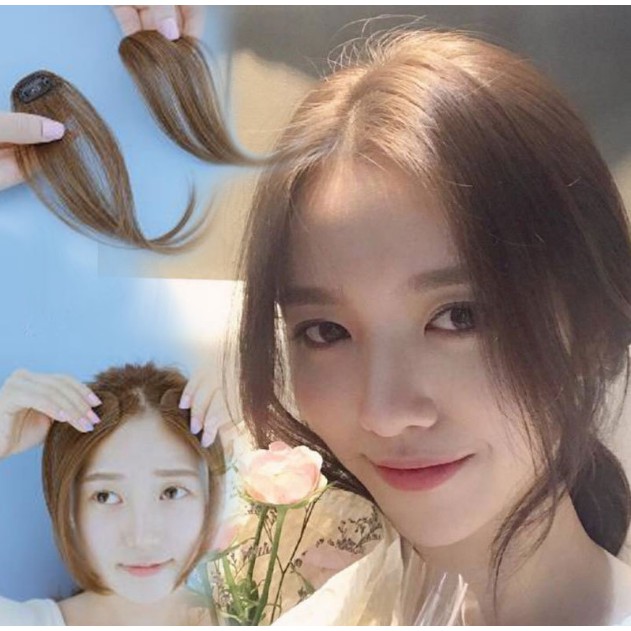Tóc giả nữ thẳng dài – Tóc mái giả kẹp phồng, tỉa layer Hot Trend - Cô nàng sư tử