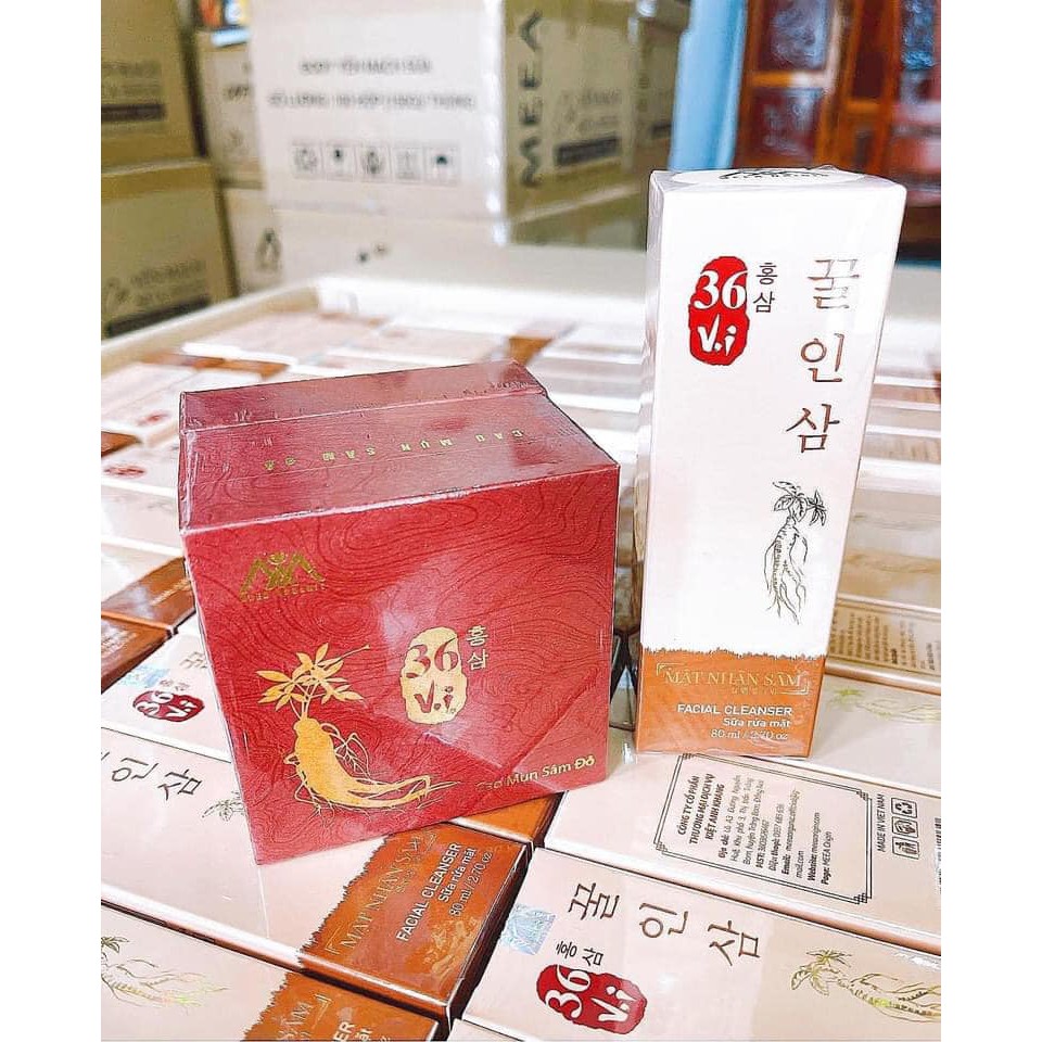 Sữa Rửa Mặt Sâm Đỏ 36 Vị Mật Nhân Sâm
