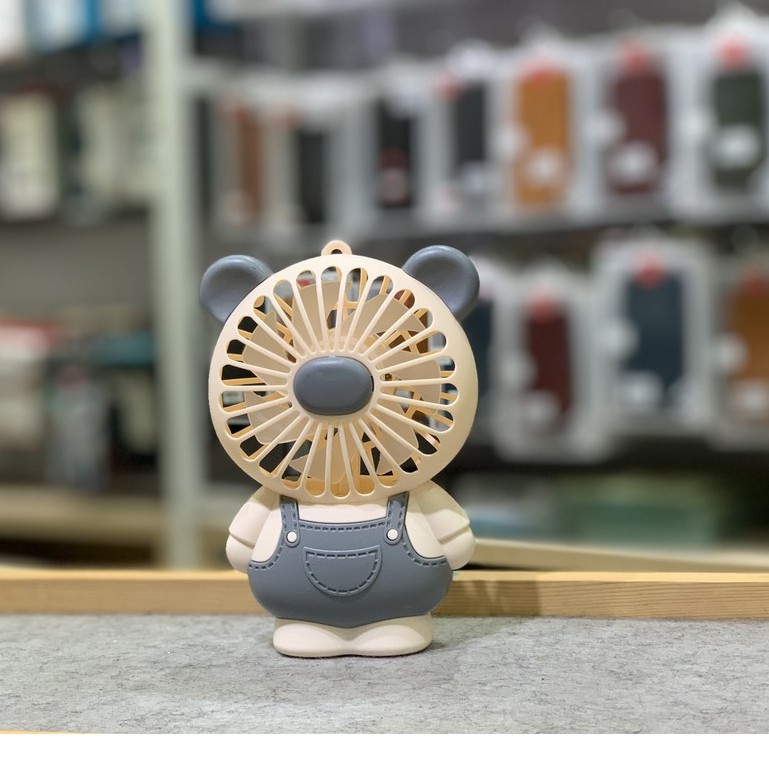 Quạt Tích Điện Mini cầm Tay Cute Fan Lovely Cat Hoạt Hình Quạt Liên Tục Hơn 1 Giờ Cho Bé