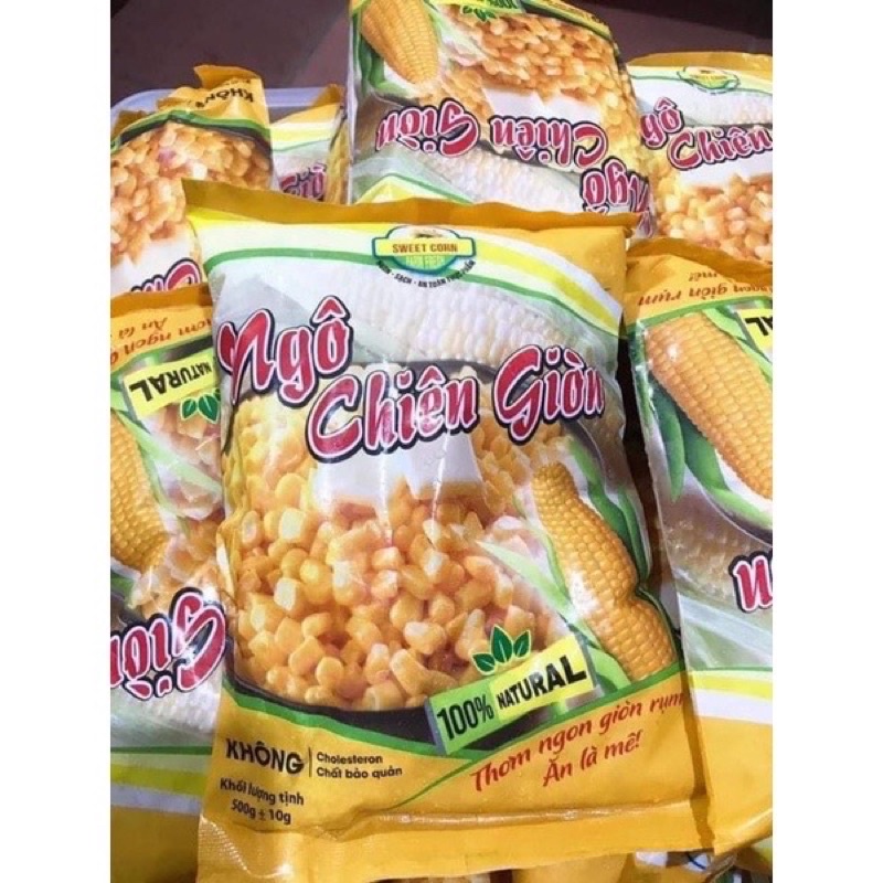 ngô chiên giòn ❤️GIÁ SỈ ❤️ 500gr giòn giụm tiện lợi