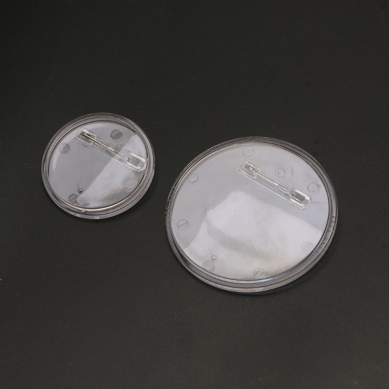 Set 20 Ghim Cài Áo Tròn Bằng Acrylic Trong Suốt