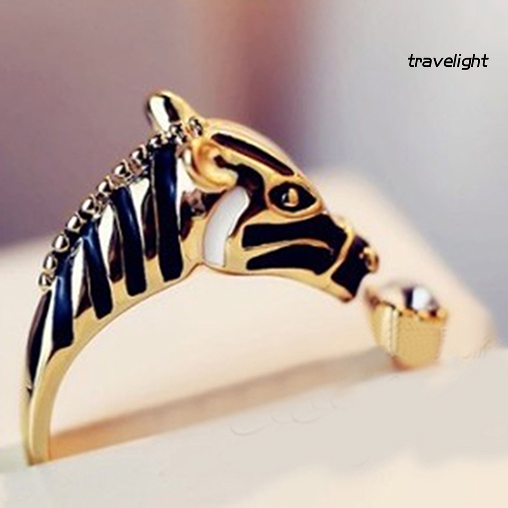 Nhẫn Hình Đầu Ngựa Đính Đá Thời Trang Dành Cho Nữ