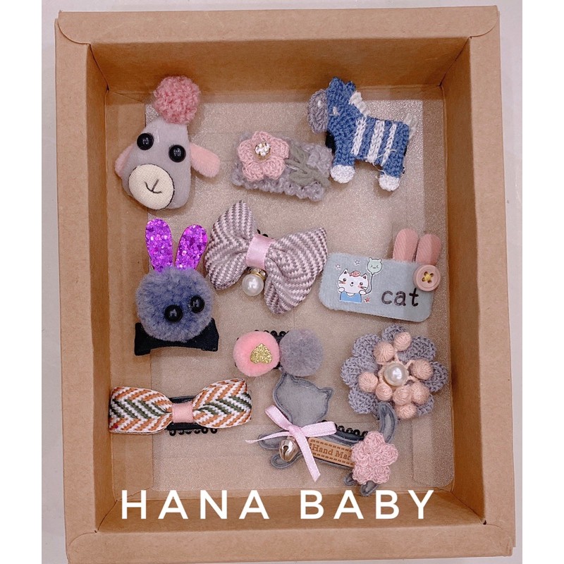Set 10 món kẹp tóc Princess cho bé