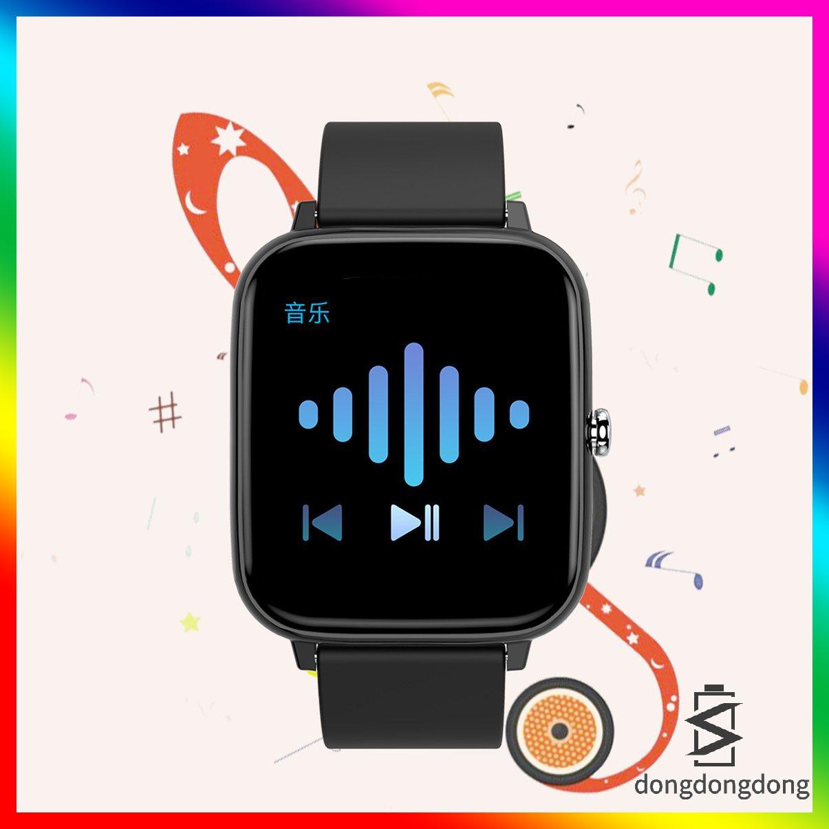 [ddd]Smart Watch Waterproof Full Touch Screen Wireless Fitness Tracker Sports Watch