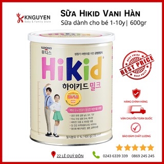 [Giá Hủy Diệt] Sữa Hikid nội địa Hàn Quốc hộp 600g Date MỚI NHẤT