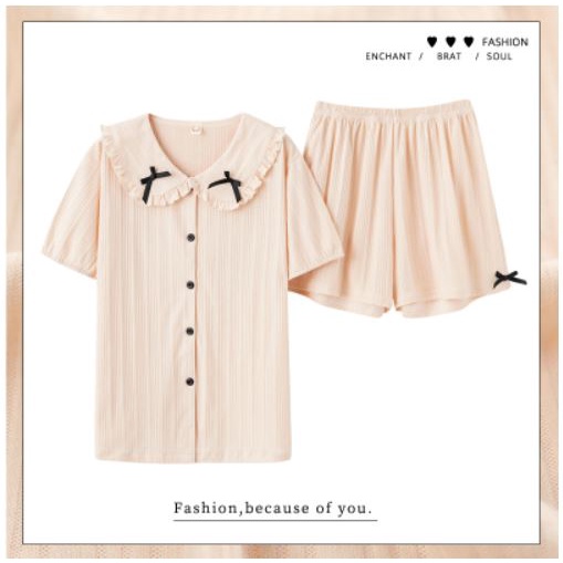 [Mã FL giảm 20k cho đơn 200k] (Ảnh thật) Đồ ngủ pijama dài tay kiểu búp bê kèm nơ xinh Hàn Quốc ullzang DN007 | BigBuy360 - bigbuy360.vn