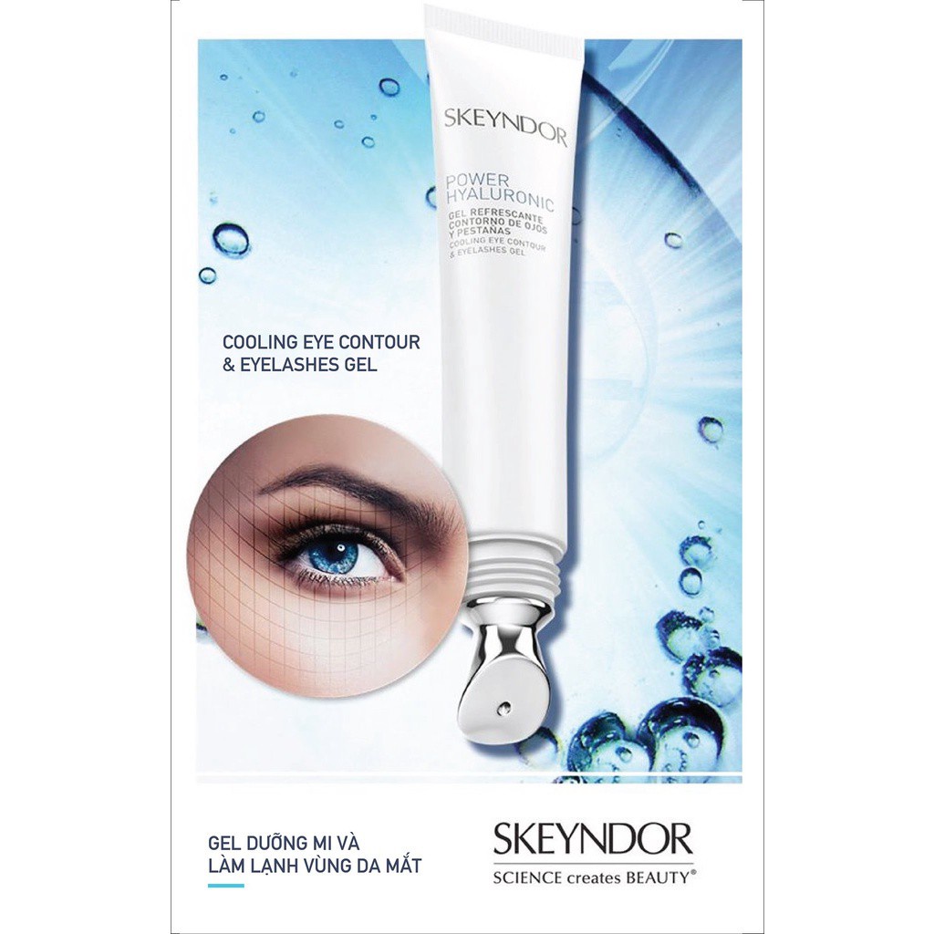 SKEYNDOR Hyaluronic Gel dưỡng mắt đồng thời dưỡng dài mi Cooling Eye Contour & Eyelashes Gel Power HA 15ml | BigBuy360 - bigbuy360.vn