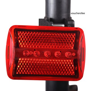 Đèn Phía Sau Xe Đạp 5 Led 7 Chế Độ