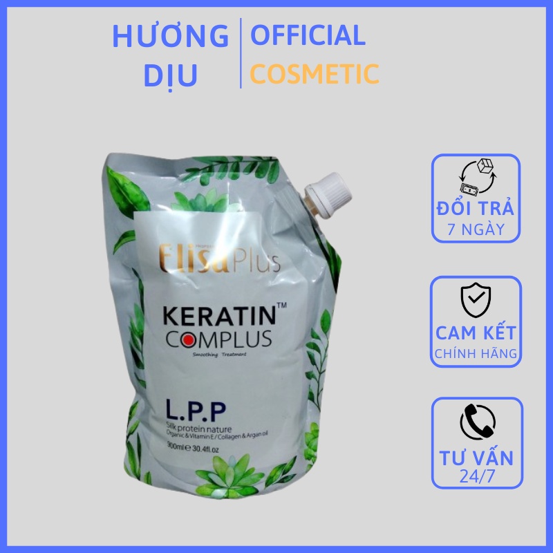 Kem ủ-Hấp Tóc Elisa plus LPP Keratin Complex Phục Hồi Mền Mượt 900ml