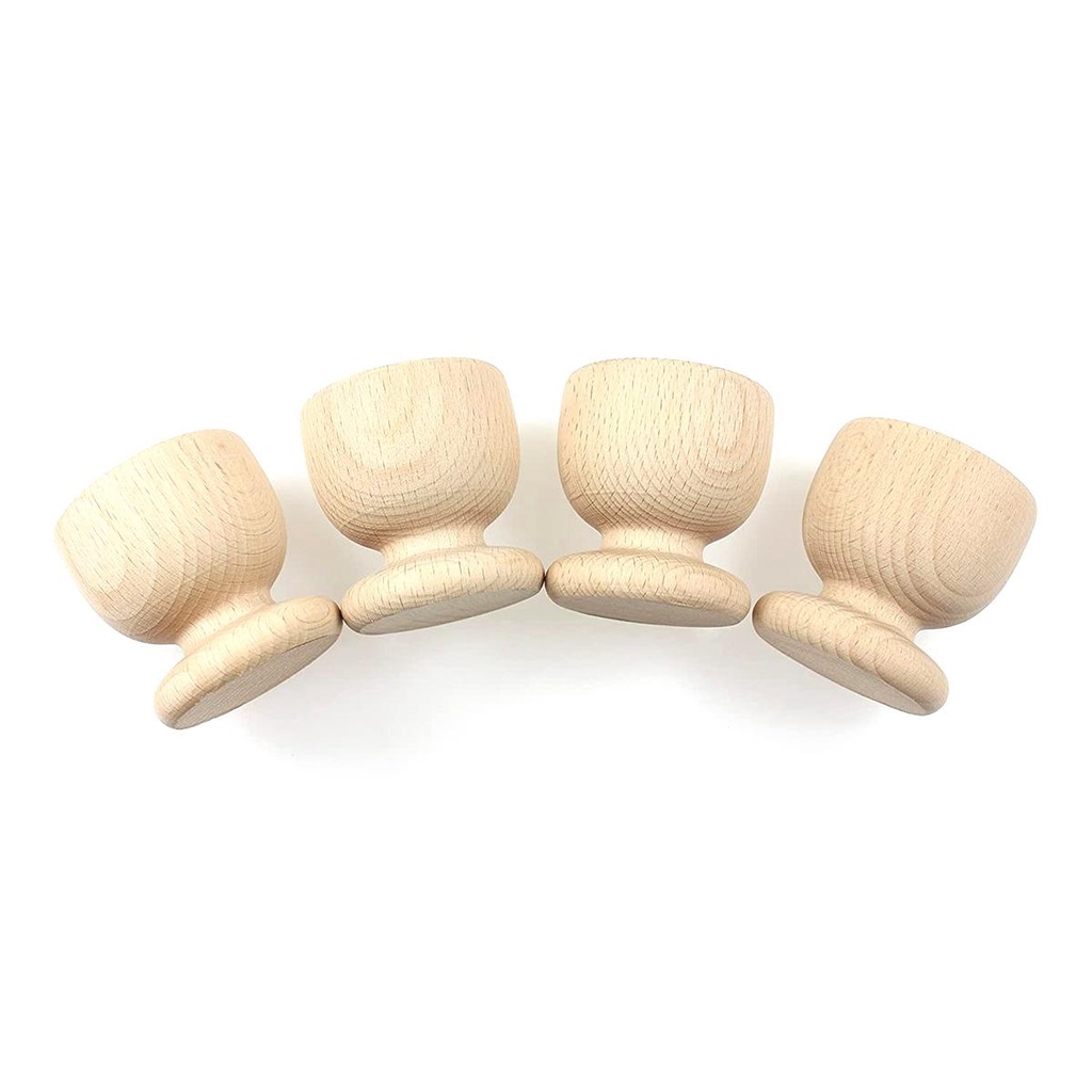 Set 4 / 10 Giá Đỡ Trứng Luộc Bằng Gỗ
