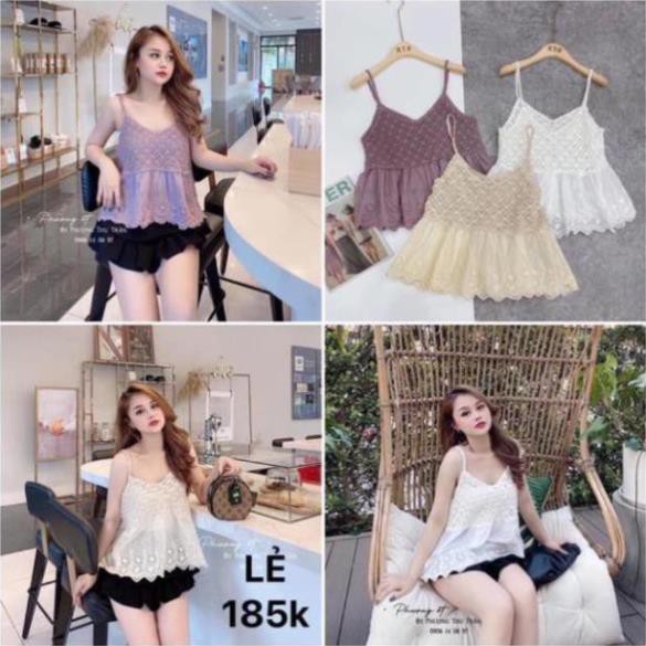 Bán sỉ Áo 2s ren phối thô boil siêu đẹp💕video💕
