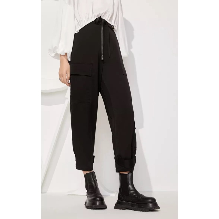 Vero Moda Quần Túi Hộp Trơn Cạp Cao Dây Rút Kiểu CoutureMade Cho Nữ 321250002