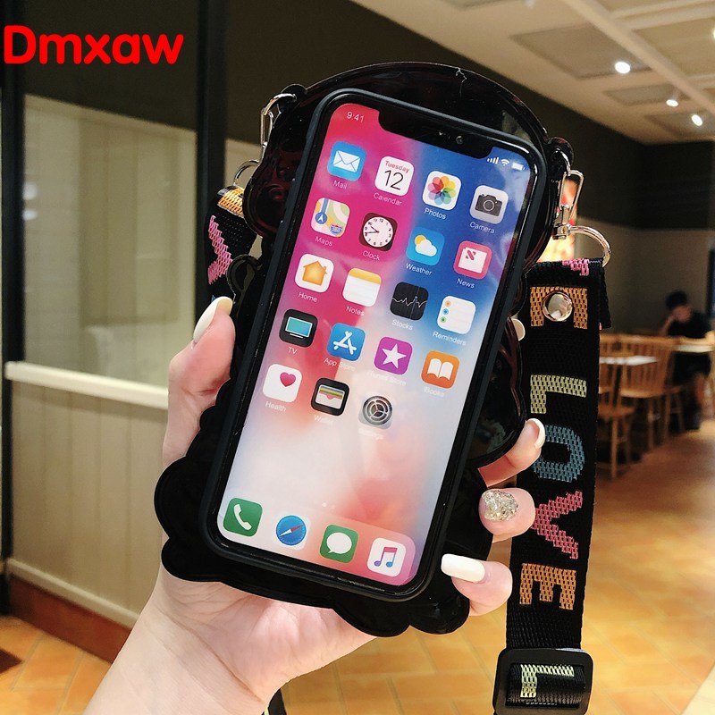 Ốp điện thoại có dây đeo cho Samsung Galaxy A70 A60 A50 A40 A30 A20 A10 A40S A10S A20S A30S A50S A8 Star A6 J4 J6 Plus