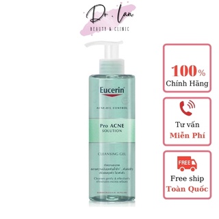 Sữa Rửa Mặt Eucerin Cho Da Dầu Mụn- Eucerin Pro ACNE Solution Cleansing Gel 200ml Acne Oil Control Proacne