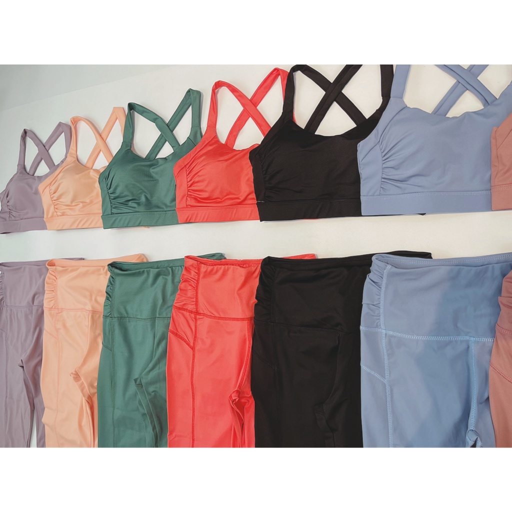 [Chất Thun Nhập] Set Lửng Thể Thao Nữ Dún Dún Tập Gym, Yoga Cực Xinh