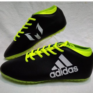 008.1GNA - Giày đá banh cổ liền sân cỏ nhân tạo màu đen viền xanh chuối size 39 - 43