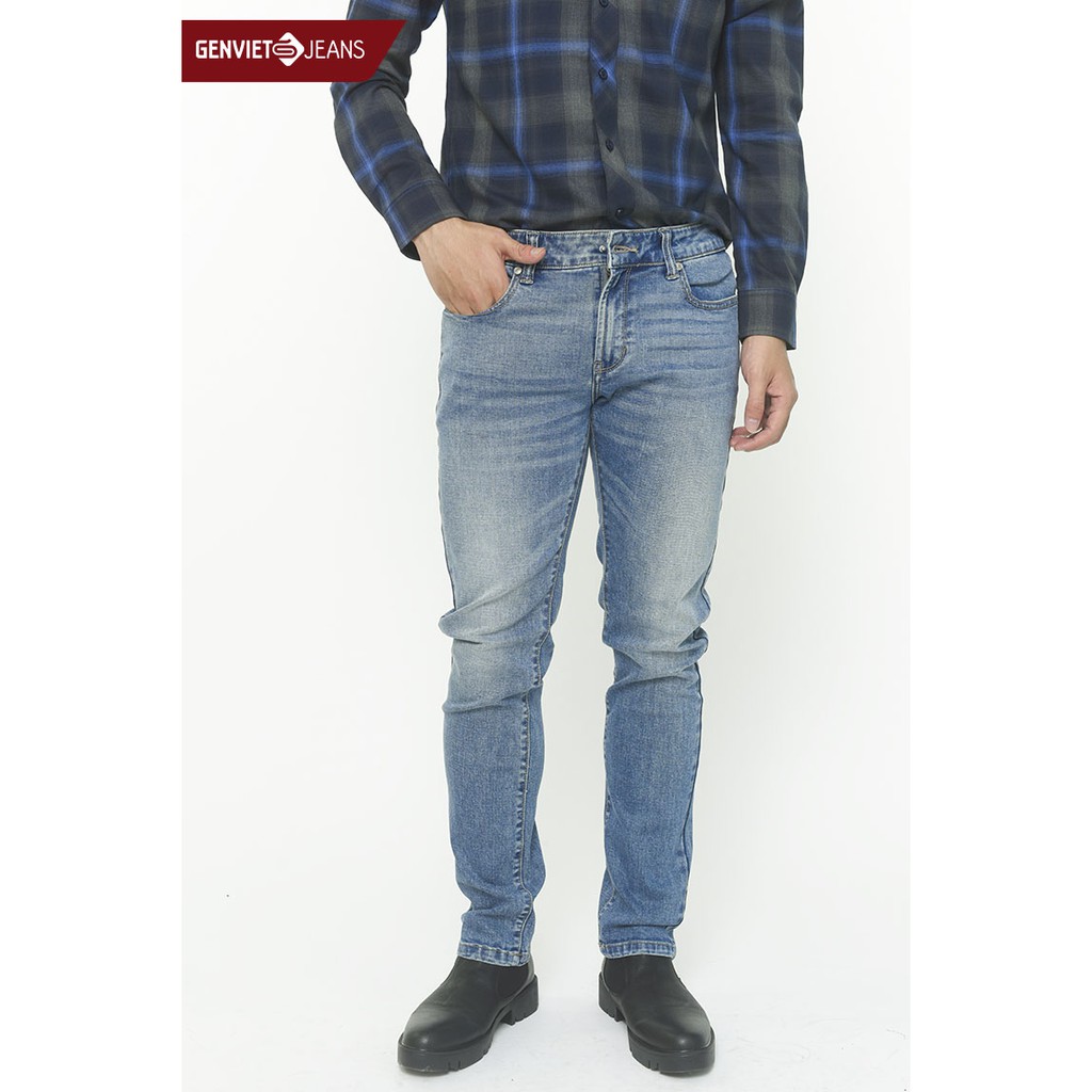 Quần dài jeans nam T1102J738 GENVIET